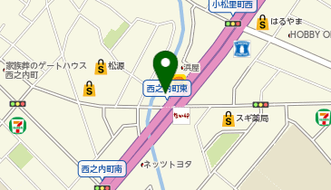 美容カットエーの地図画像