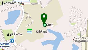 近大病院美容室の地図画像