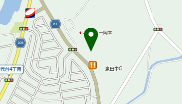 CHURABLANC泉田中店の地図画像