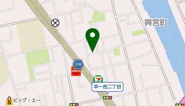 美容室ウィズ105の地図画像