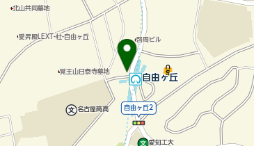 ヘアーデート自由ヶ丘店の地図画像