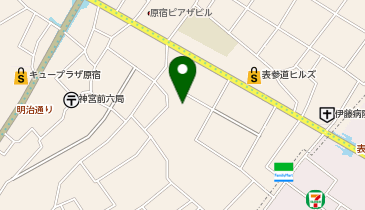 リップス表参道店の地図画像