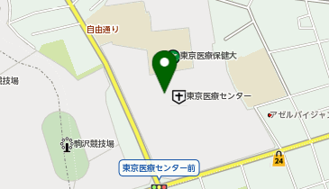 美容室こもれび東京医療センター店の地図画像