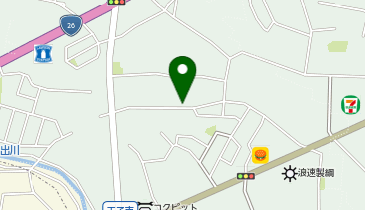 おかの美容室の地図画像