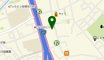 ヘアーマーケットの地図画像