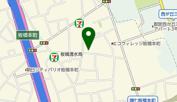 理容なかにしの地図画像