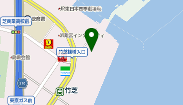 ベイサイドホテル アジュール竹芝の地図画像