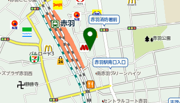 a誓・?hair赤羽[アジールヘア]氾駅南口店の地図画像