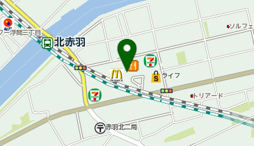 LA・BEAU赤羽店の地図画像