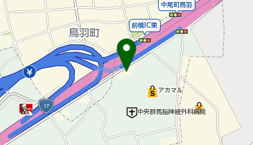 丸三前橋インタービルの地図画像