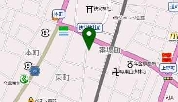 (株)坂本の地図画像