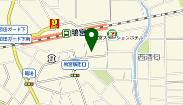 丸いビルの地図画像