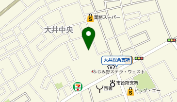 市立大井総合福祉センターの地図画像