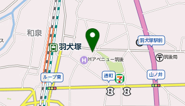 羽犬塚駅前ビルの地図画像