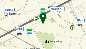 宮崎台プラザビルの地図画像