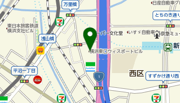 横浜東口ウィスポートビルの地図画像