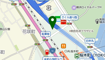 横浜市みなとみらい21・クリーンセンタービルの地図画像