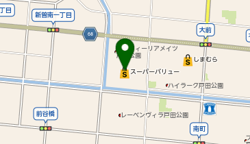 (株)大川家具戸田店の地図画像