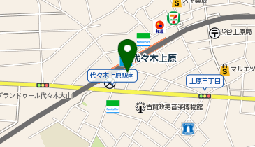 上原MKビルの地図画像