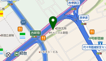 西新宿松屋ビルの地図画像