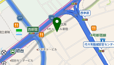 西新宿ミノシマビルの地図画像