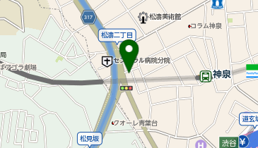 神泉QSビルの地図画像