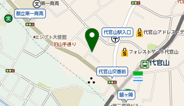 代官山ホシノビルの地図画像