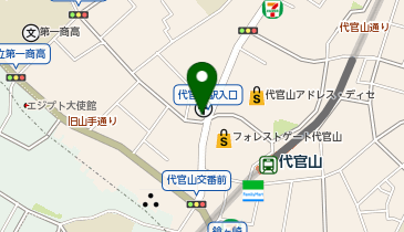 代官山タニオカビルの地図画像