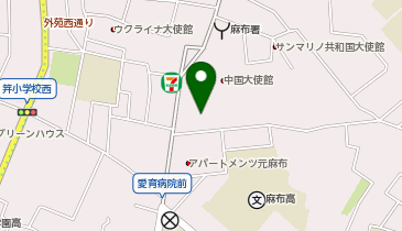 いちご元麻布ビルの地図画像