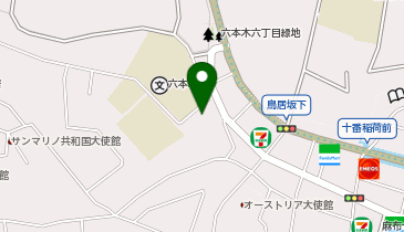 麻布ネストビルの地図画像