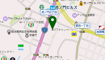 NTT虎ノ門ビルの地図画像