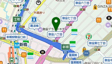 銀座888ビルの地図画像