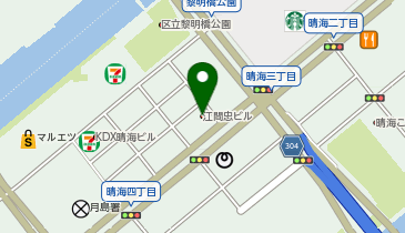 江間忠ビルの地図画像