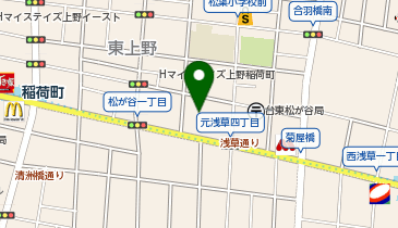 JPR上野イーストビルの地図画像