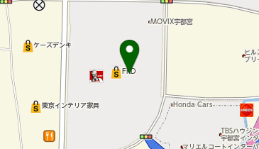 FKDショッピングモール宇都宮インターパーク店の地図画像