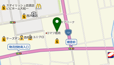 シゲキ会津インタービルの地図画像