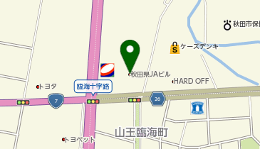 秋田県JAビルの地図画像