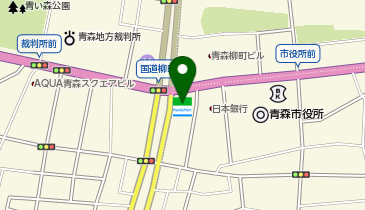 青森日商連中央ビルの地図画像