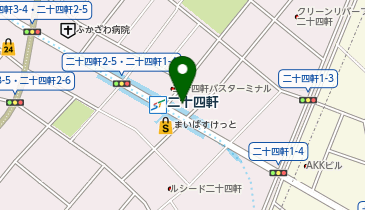 二十四軒興発ビルの地図画像