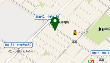 錦町レントビルの地図画像