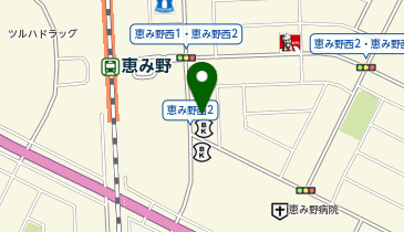 恵み野ビルの地図画像