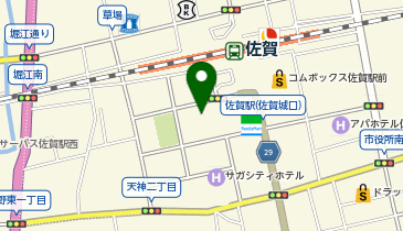 佐賀新聞佐賀駅前ビルの地図画像