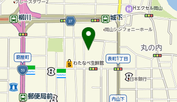 岡山県薬業会館ビルの地図画像