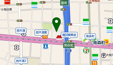 西天満511ビルの地図画像