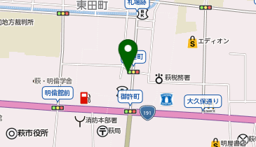 萩中央ビルの地図画像