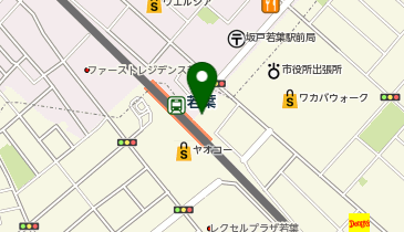 若葉八木ビルの地図画像
