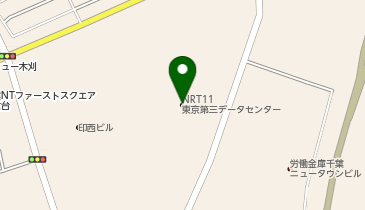 NRT11東京第三データセンターの地図画像