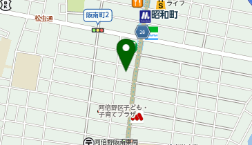 EARTH昭和町ビルの地図画像