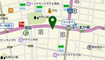 JTB高知ビルの地図画像