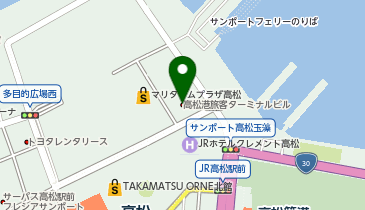 高松港旅客ターミナルビルの地図画像